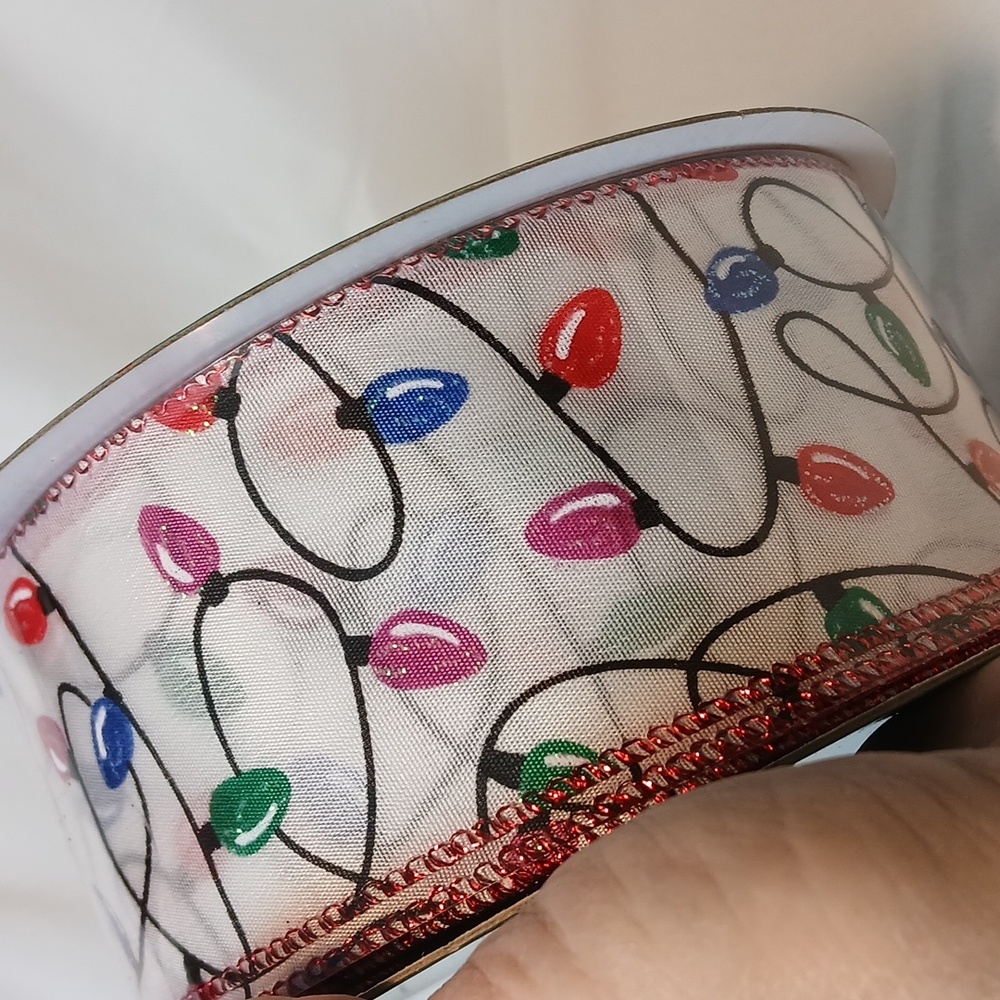 Holiday Ribbon with Multicolor Lights - Picture 5 of 6